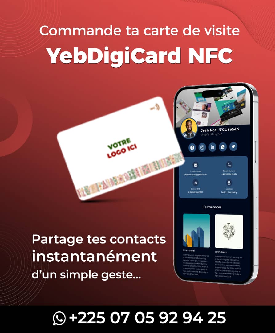 Promo Carte NFC YebDigiCard