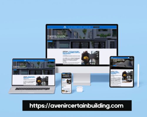 Avenir Certain Building : un site internet professionnel BTP