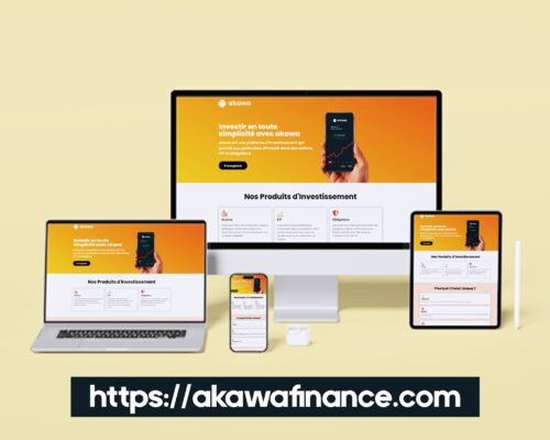Akawa Finance : création d’un site web pour une plateforme d’investissement moderne et accessible