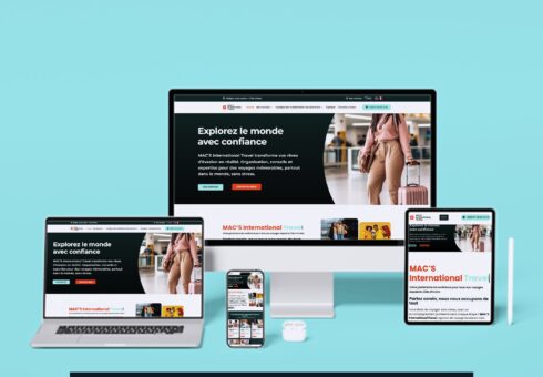 Création du site internet de MAC’S International Travel : une vitrine digitale sur-mesure pour une agence de voyages en Côte d’Ivoire