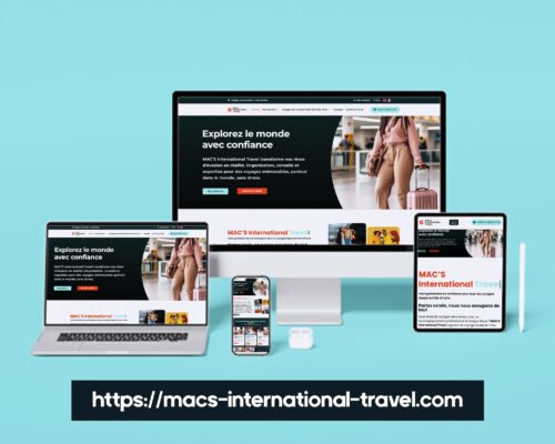 Création du site internet de MAC’S International Travel