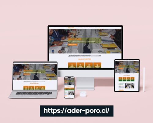 Création du site institutionnel de l’ADER – Agence de Développement de la Région du Poro