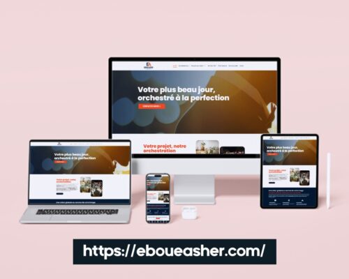 Création du site web de EBOUEASHER Company : une vitrine digitale haut de gamme